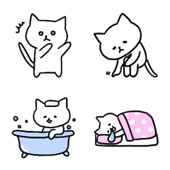 [LINE絵文字] ねこのシンプルな絵文字の画像