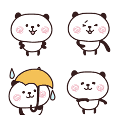 パンダ♡シンプルのLINE絵文字