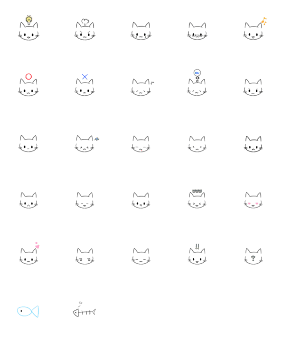 [LINE絵文字]Neko emoji3の画像一覧