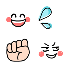 [LINE絵文字] シンプル☆使える絵文字10の画像