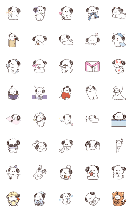 [LINE絵文字]Puppies of various emotions！！！の画像一覧