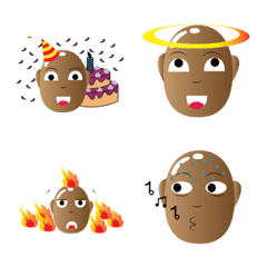 [LINE絵文字] emoji human baldの画像