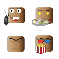 [LINE絵文字] emoji human square headの画像