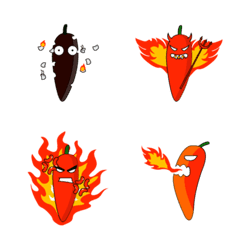 [LINE絵文字] emoji angry chilliの画像