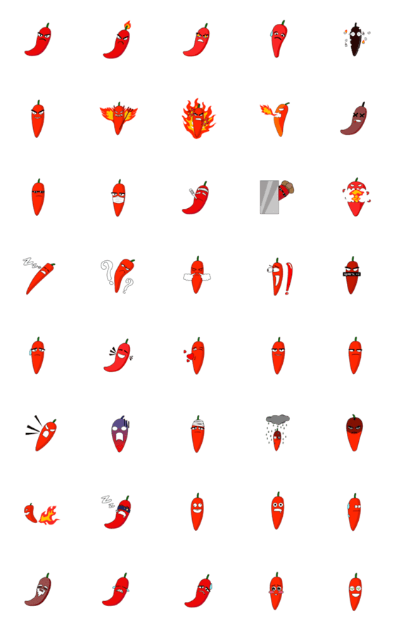 [LINE絵文字]emoji angry chilliの画像一覧
