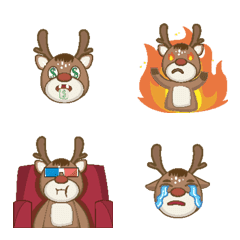 [LINE絵文字] animal deer cuteの画像