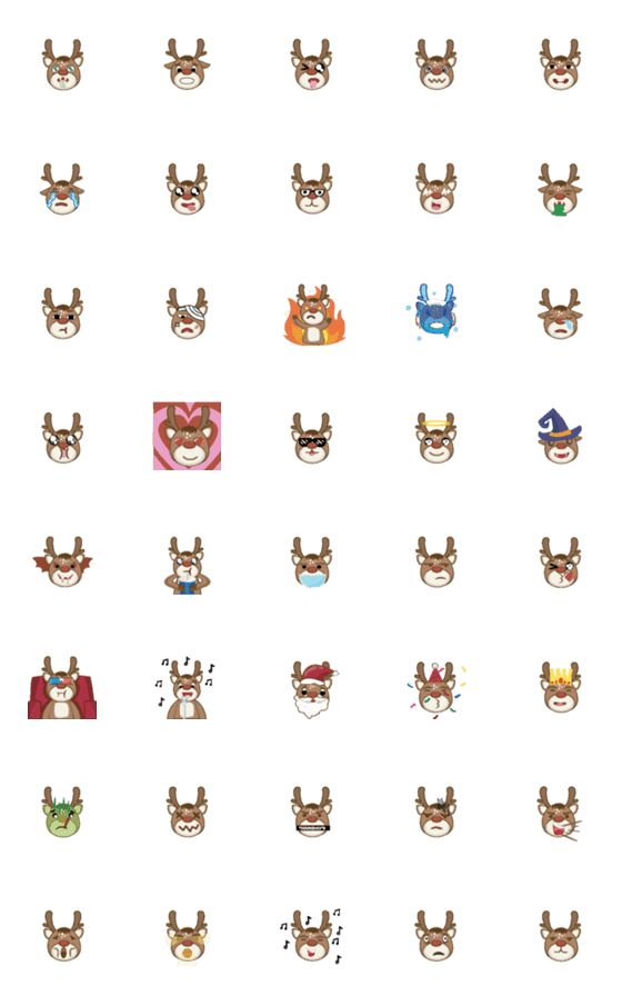 [LINE絵文字]animal deer cuteの画像一覧