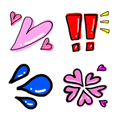 毎日使えるかわいい絵文字マークたちの絵文字メイン画像