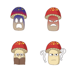 [LINE絵文字] emmoji confused mushroomの画像