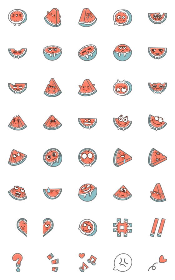 [LINE絵文字]Water melonの画像一覧