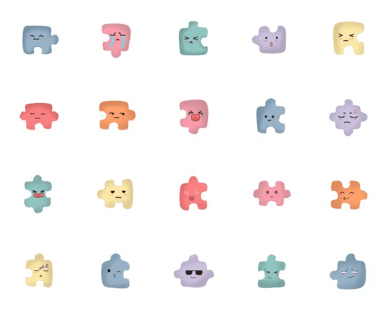 [LINE絵文字]Emoji : jigsawの画像一覧