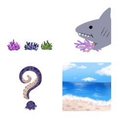 [LINE絵文字] the sea loves you - emojiの画像