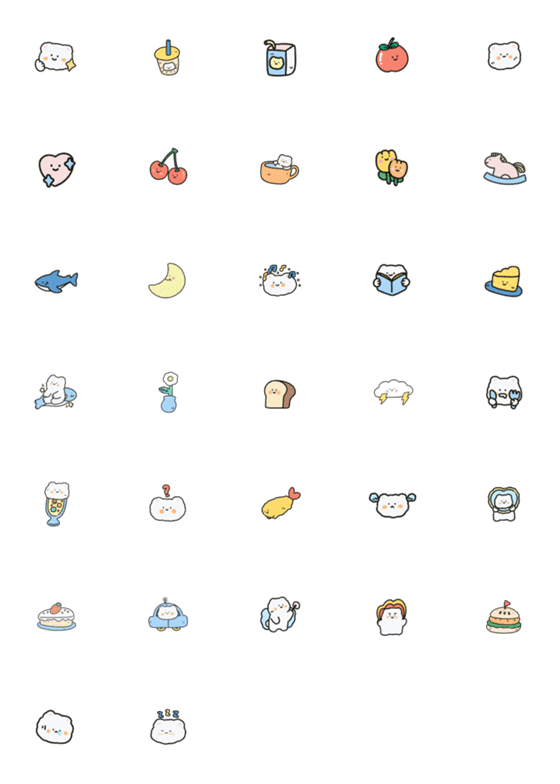 [LINE絵文字]emoji bear : cuteの画像一覧