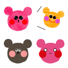 [LINE絵文字] なんか気になるクマの画像