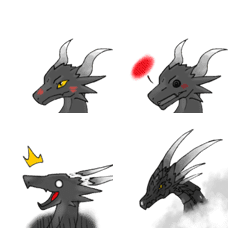 [LINE絵文字] Kingler Minashi Dragon Emojiの画像