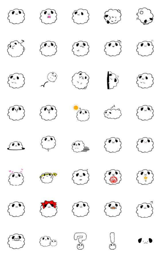 [LINE絵文字]ぷわいぬ 絵文字verの画像一覧