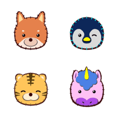 ワッペン風♡アニマル②の絵文字メイン画像