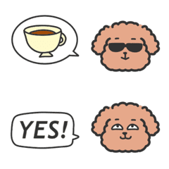 [LINE絵文字] Mr.ゆるいぬ(ふわふわ)の画像