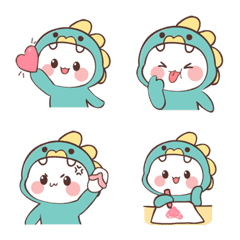[LINE絵文字] Chubby Dino！ (Emoji) #3の画像