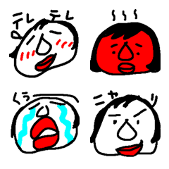 [LINE絵文字] しろたまが作ってみた絵文字の画像