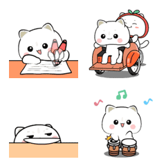 [LINE絵文字] British shorthair cat 3 : Animated emojiの画像