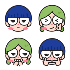 [LINE絵文字] Laulu and His BFF Emojiの画像