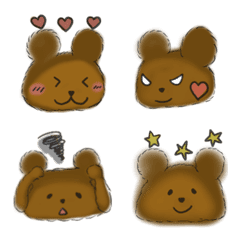 [LINE絵文字] Daily use Emoji Bear Life NO.2の画像