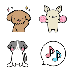 [LINE絵文字] 【可愛く動く】犬の絵文字の画像