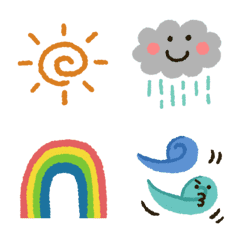 [LINE絵文字] お天気★動く絵文字の画像