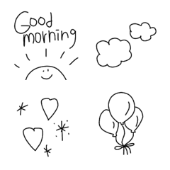 ⭐︎シンプル〜お洒落絵文字⭐︎の絵文字メイン画像