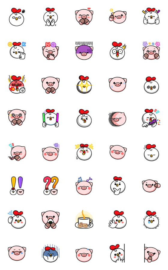 [LINE絵文字]POPO DongDong Emojiの画像一覧