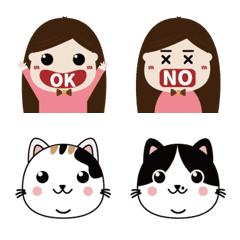 [LINE絵文字] 猫との日常ver.2.0の画像