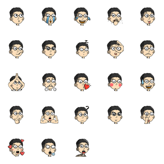 [LINE絵文字]LeeHang emojisの画像一覧