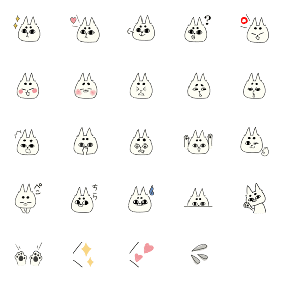 [LINE絵文字]まろねこ 絵文字の画像一覧