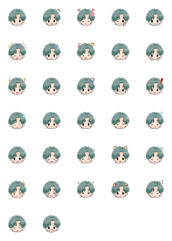 [LINE絵文字]ゆるい男子絵文字の画像一覧