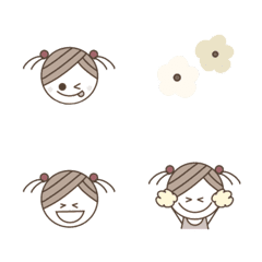 [LINE絵文字] シンプルGIRLの画像