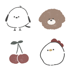 [LINE絵文字] ゆるい動物えもじの画像