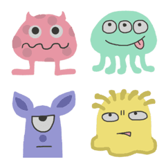[LINE絵文字] Cute and colorful Aliens emojiの画像