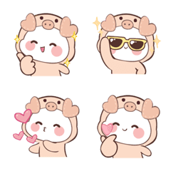 [LINE絵文字] Piggy Wiggy！ (Emoji)の画像