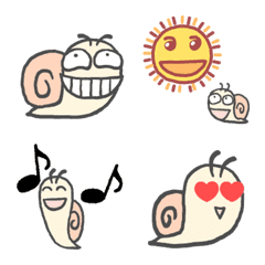 "かたつむり"絵文字 -1-の絵文字メイン画像