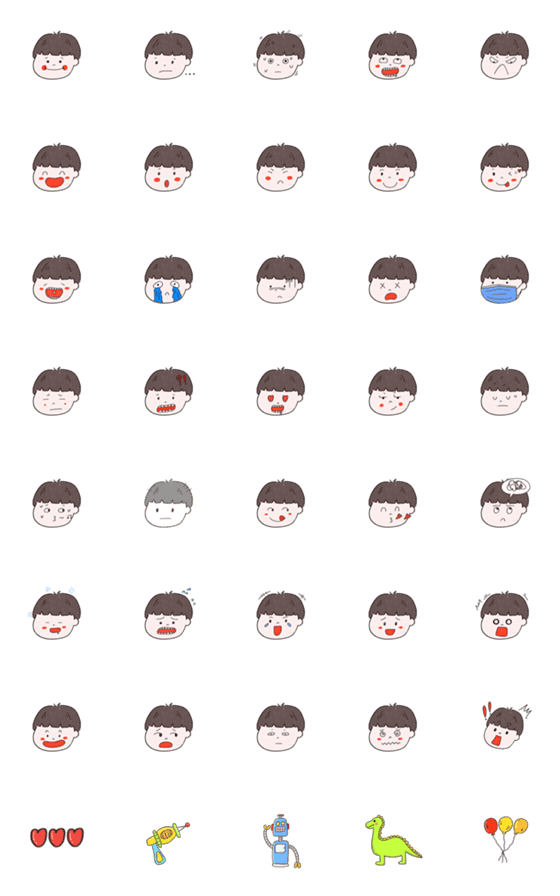 [LINE絵文字]baby bangs boyの画像一覧