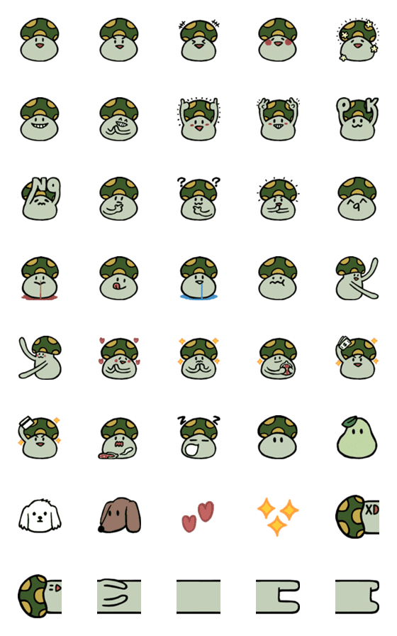 [LINE絵文字]Aki's emoji 01の画像一覧