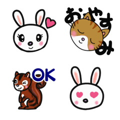[LINE絵文字] かわいい動物達の使いやすい絵文字ですの画像