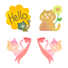[LINE絵文字] ♥猫ちゃん★フレームセット♥の画像