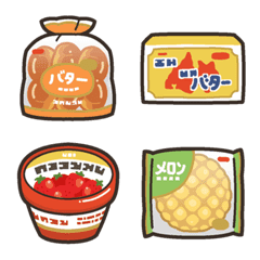 [LINE絵文字] かびえもじ＜菓子パン編＞の画像