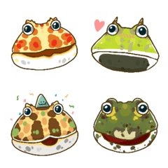 [LINE絵文字] Reptilian friends- frogの画像