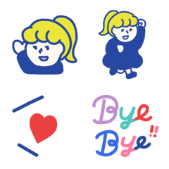 [LINE絵文字] 結局これが1番使える女の子絵文字2の画像