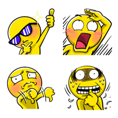 [LINE絵文字] Yellow Egg. Emoji so cute.の画像