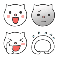 [LINE絵文字] しろねこちゃんの画像