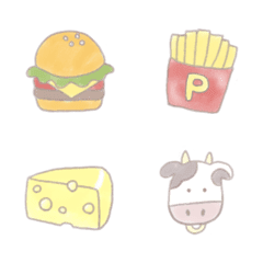 [LINE絵文字] かわいい食べ物の絵文字①の画像